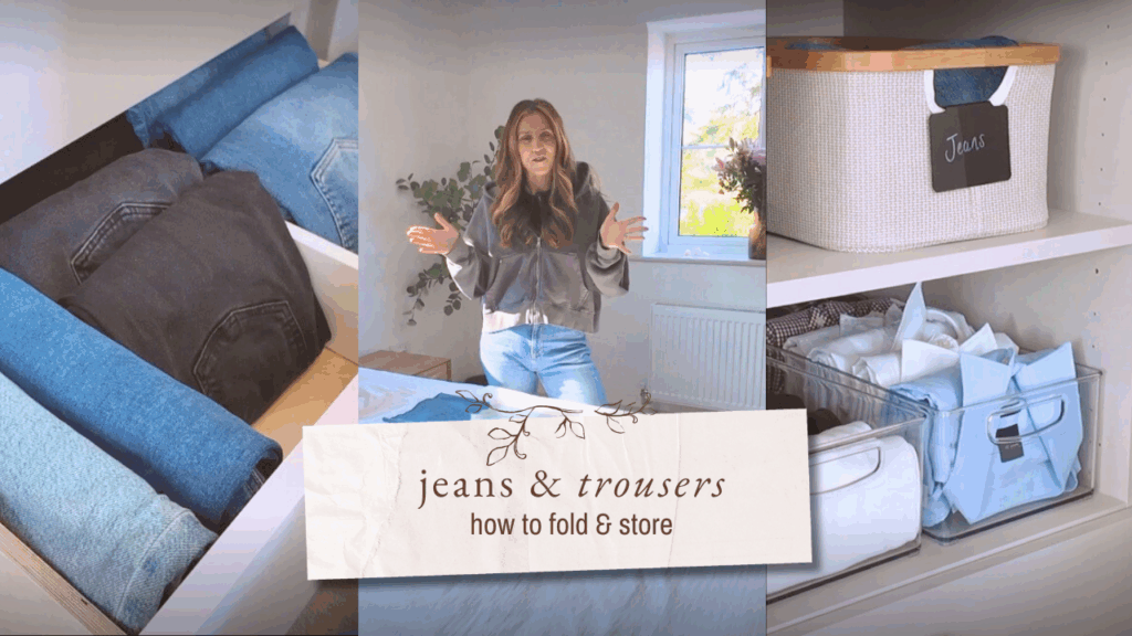 How to fold and Store Jeans