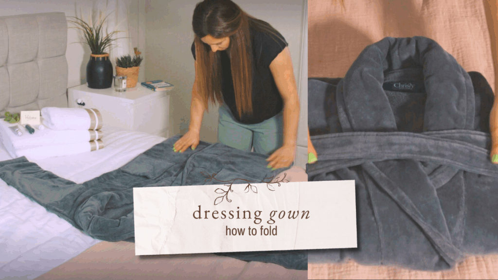 How to fold a bathrobe