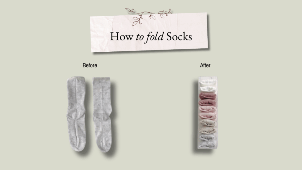 How to fold socks