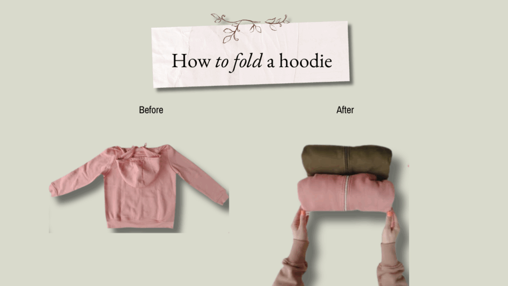 How to fold a hoodie