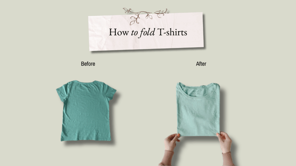 How to fold T-shirts
