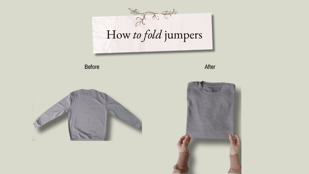 How to fold jumpers