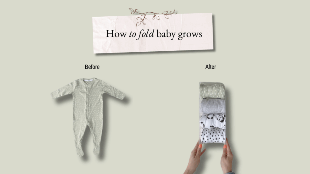 How to fold baby grows