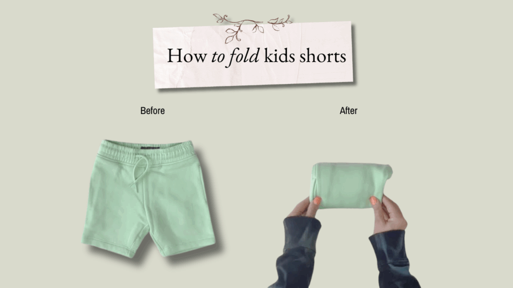 How to fold kids shorts