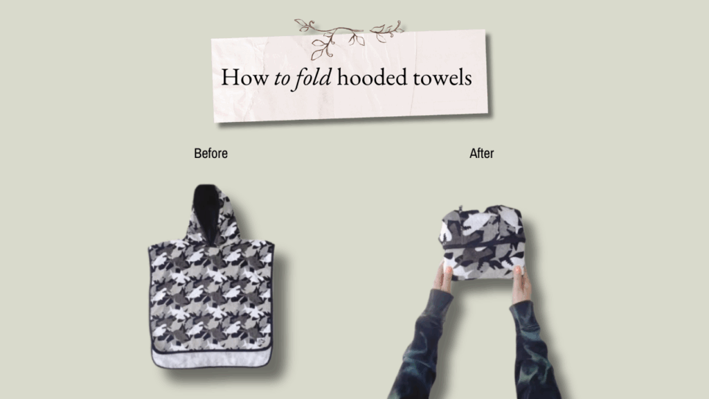 How to fold hooded towels