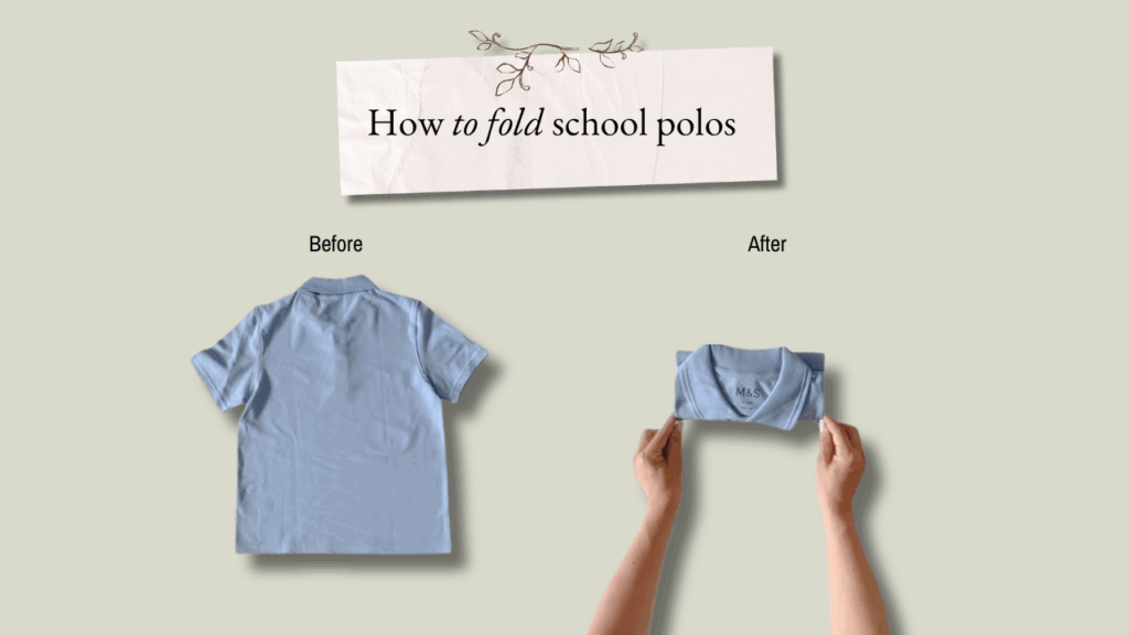 How to fold school polos
