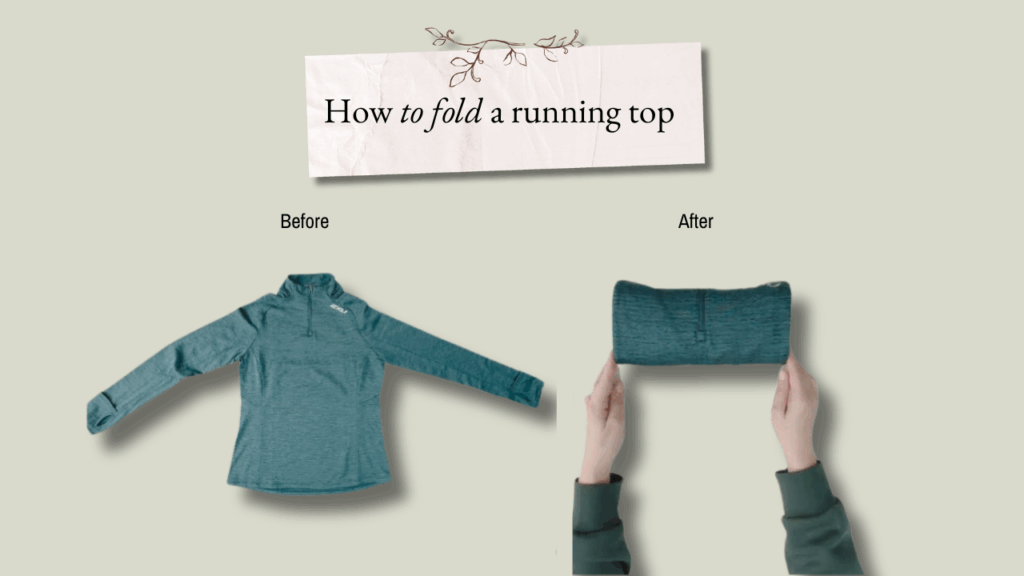 How to fold a running top