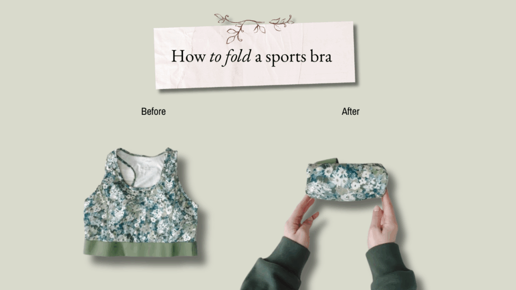 How to fold a sports bra