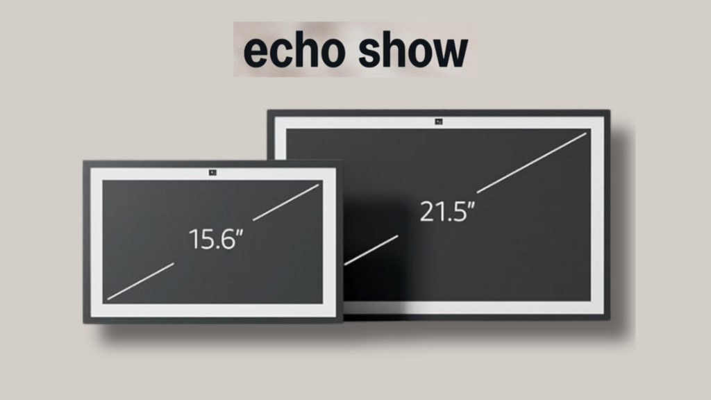 Image of the echo show sizes