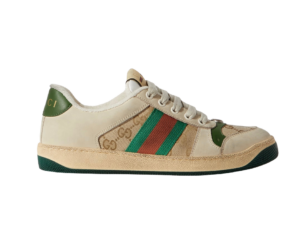 Gucci Screener Suede Leather Sneakers