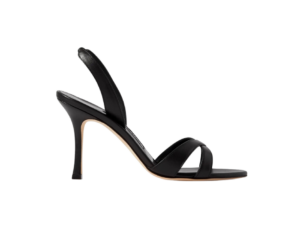 manolo blank black sandals - fashion shoes