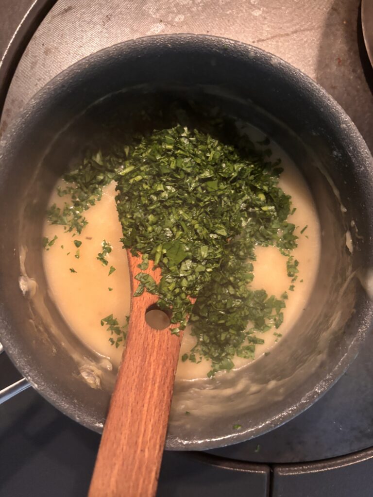 liquor in pan
