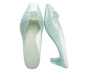 blue amazon jelly shoes