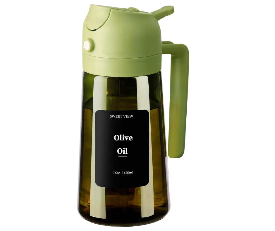 green olive oil dispenser