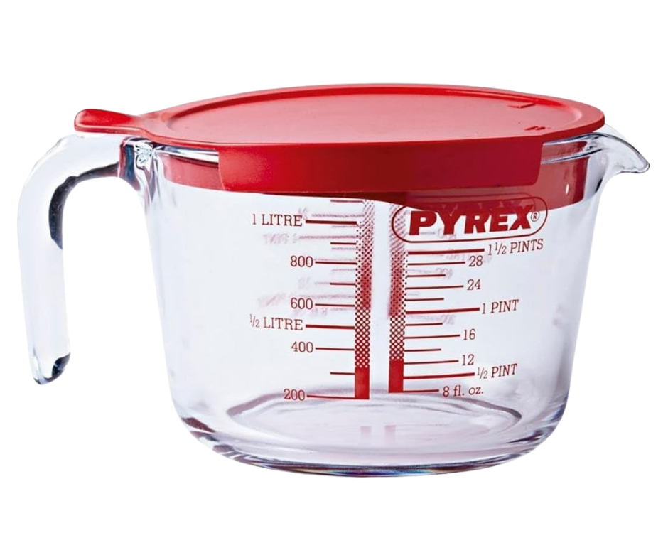 PYREX JUG WITH RED LID