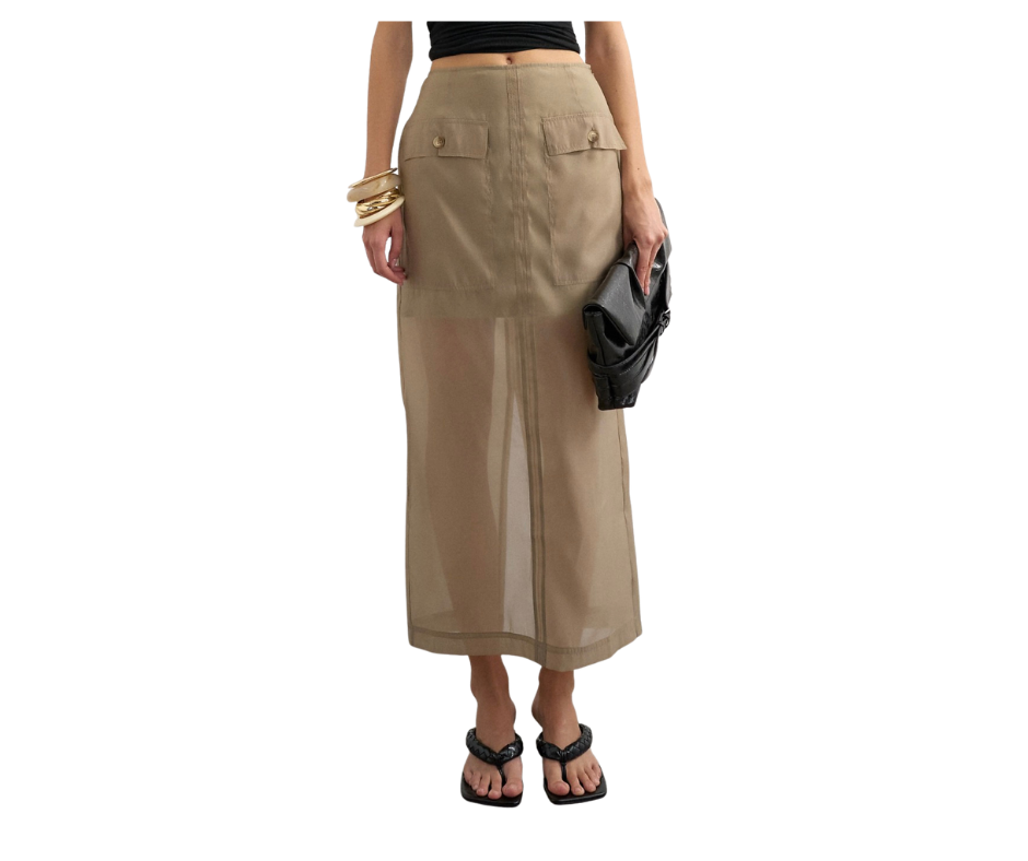top shop organza maxi skirt