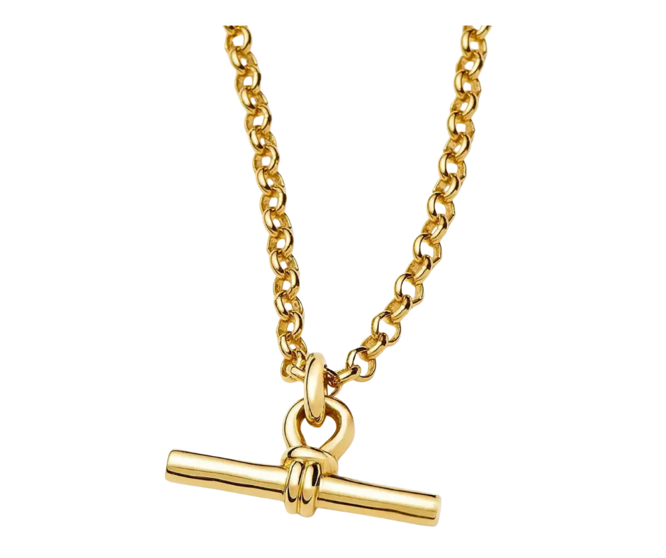 Gold bar necklace