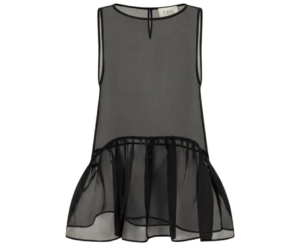 DISSH BLACK ORGANZA TOP
