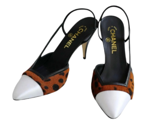 CHANNEL PRE OWNED SLING BACK SHOES