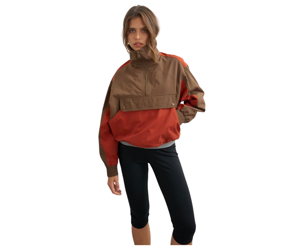 ASOS BROWN AND ORANGE JACKET