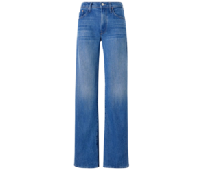 LASSO SNEAK MID RISE STRAIGHT LEG JEANS