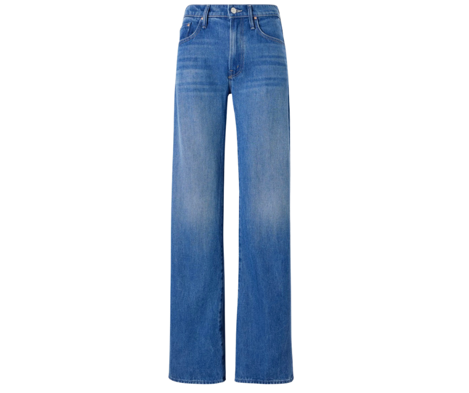 LASSO SNEAK MID RISE STRAIGHT LEG JEANS
