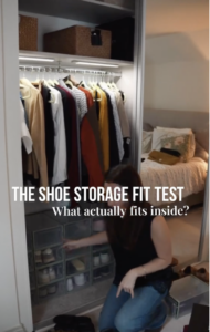 SHOE STORAGE FIT TEST VIDEO