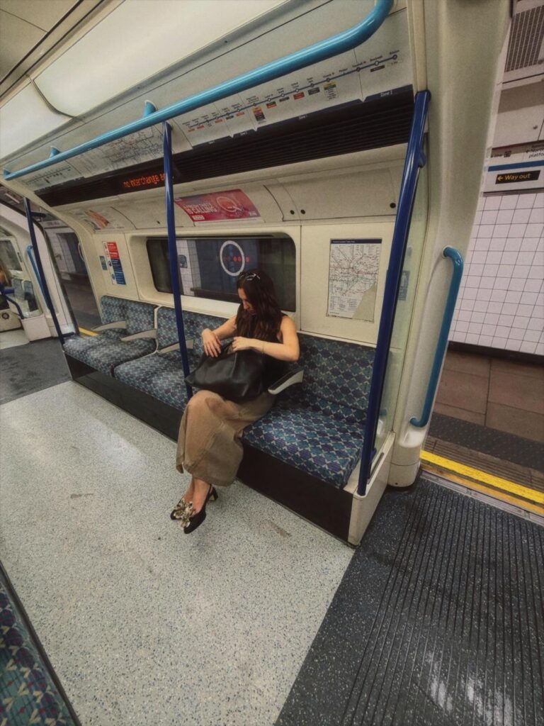 SOPHIE ON A TUBE, sheer skirt an black top