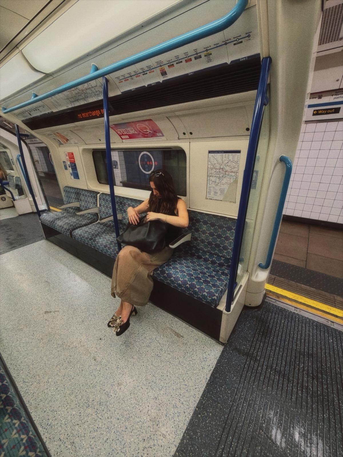 SOPHIE ON A TUBE, sheer skirt an black top